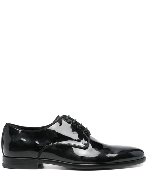 【DOLCE&GABBANA】パテントレザー ダービーシューズ ブラック［CN0105A147180999］