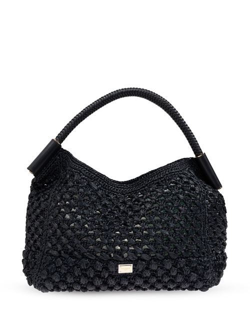 【DOLCE&GABBANA】SICILY ミニレザーハンドバッグ ブラック［BB7662A45478B956］