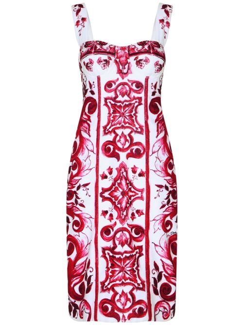 【DOLCE&GABBANA】フクシア シルクドレス［F6CNRTGDBSWHE3TN］