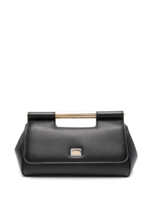 【DOLCE&GABBANA】SICILY ミディアムレザーハンドバッグ ブラック［BB7612AN76780999］