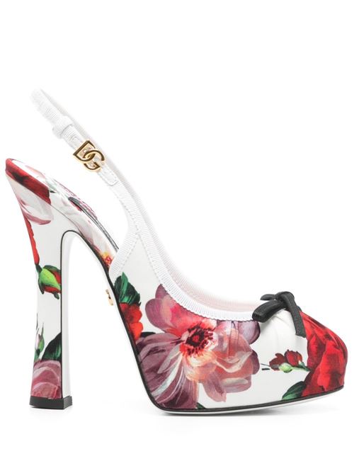 【DOLCE&GABBANA】With Heel ミュール ホワイト［CG0927AD645HA5PD］