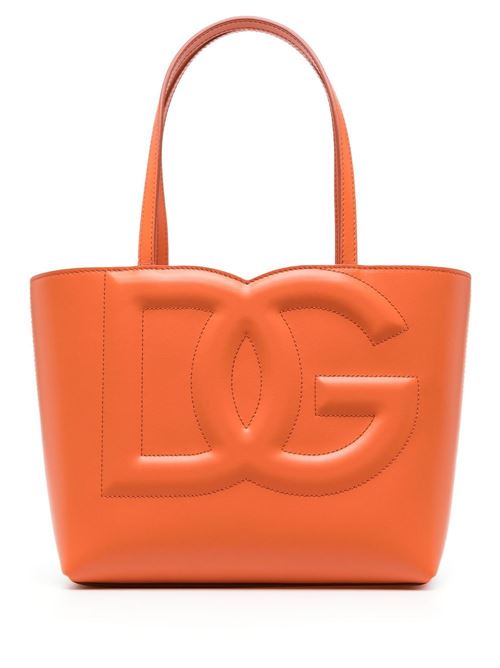 【DOLCE&GABBANA】ドルチェ＆ガッバーナ DGロゴ ショッピングバッグ スモール カーフスキン[BB7337AW57680244]