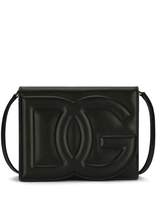 【DOLCE & GABBANA】カーフスキン DGロゴ ショルダーバッグ ブラック［BB7287AW57680999］