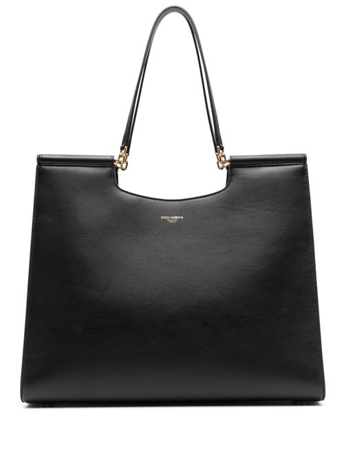 【DOLCE&GABBANA】LARGE SICILY ショッピングバッグ ブラック［BB7727B732180999］