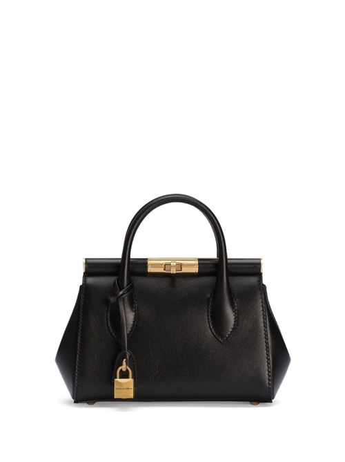 【DOLCE & GABBANA】Marlene スモール ハンドバッグ ブラック レザー［BB7744A3G1980999］