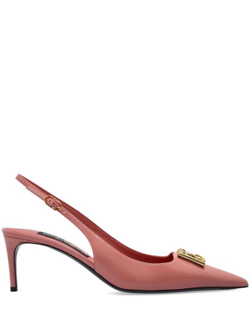 【DOLCE & GABBANA】LOLLO カーフスキン スリングバックパンプス ピンク［CG0894A103780405］