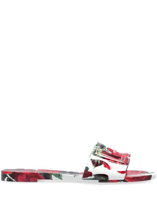 【DOLCE&GABBANA】BIANCA レーススライドサンダル マルチカラー［CW2215A6L05HA5KQ］