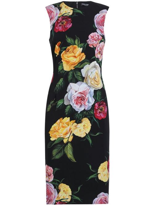 【DOLCE & GABBANA】フローラルプリント ミディワンピース［F6TMSTFSA7BHN5IY］