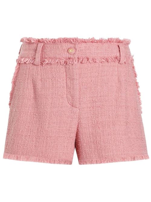 【DOLCE & GABBANA】ラッセルツイード ショートパンツ ピンク［FTC2PTGDCYKF0473］
