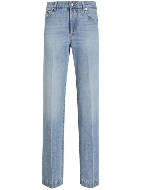 【DOLCE & GABBANA】ルーズフィット デニムジーンズ プレスドプリーツ［FTC8CDG8MB2S9001］