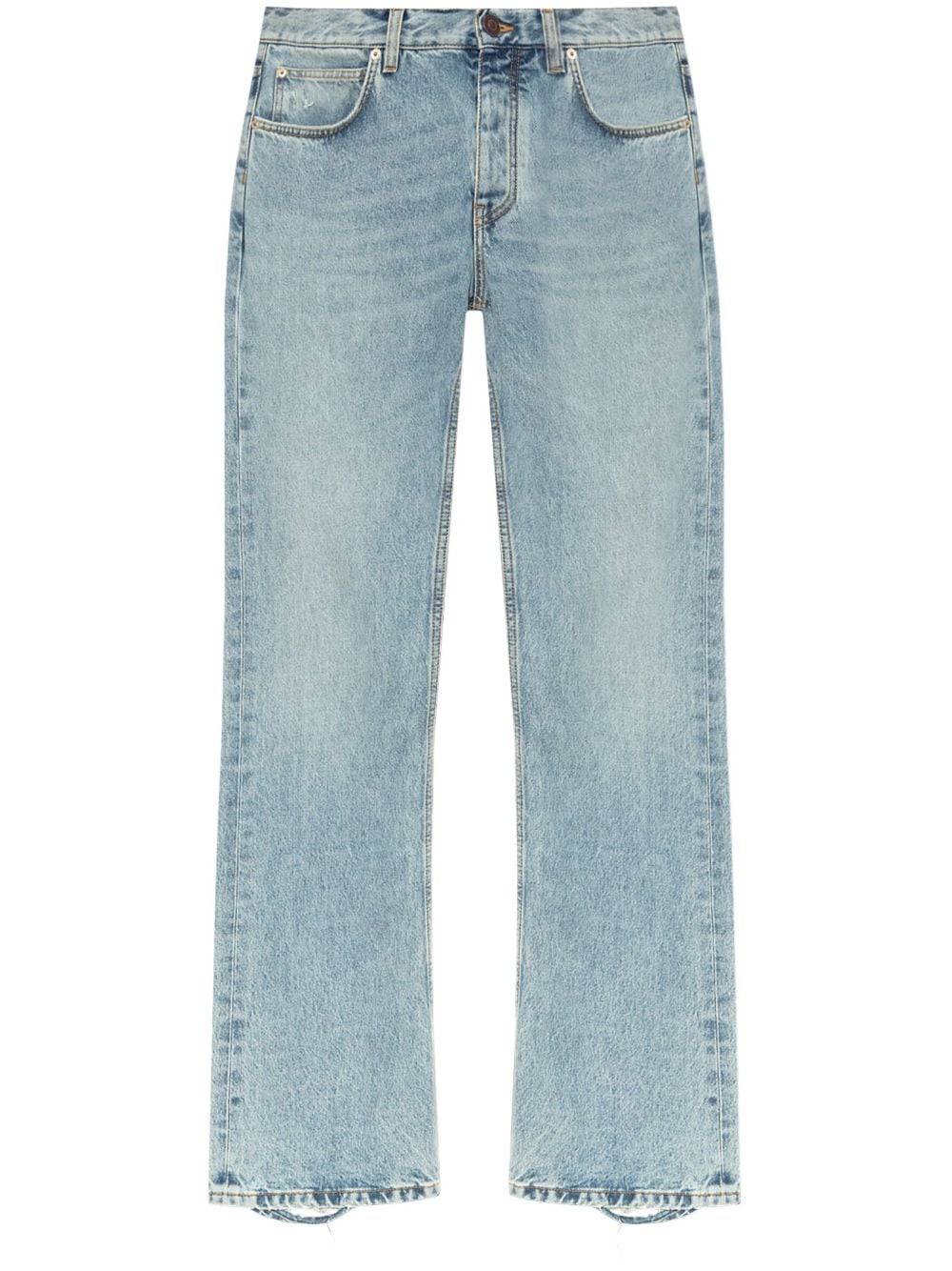 【BALENCIAGA】Low Waist Straight Pants Light Blue［794047TDW144141］