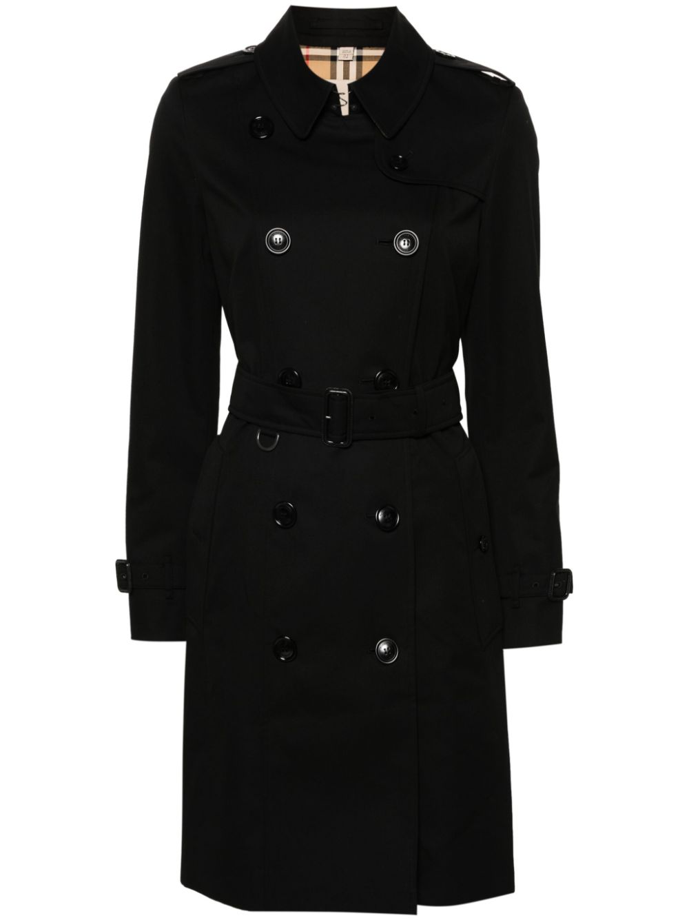 【BURBERRY】Chelsea Cotton Trench Coat ブラック［8079402A1189］