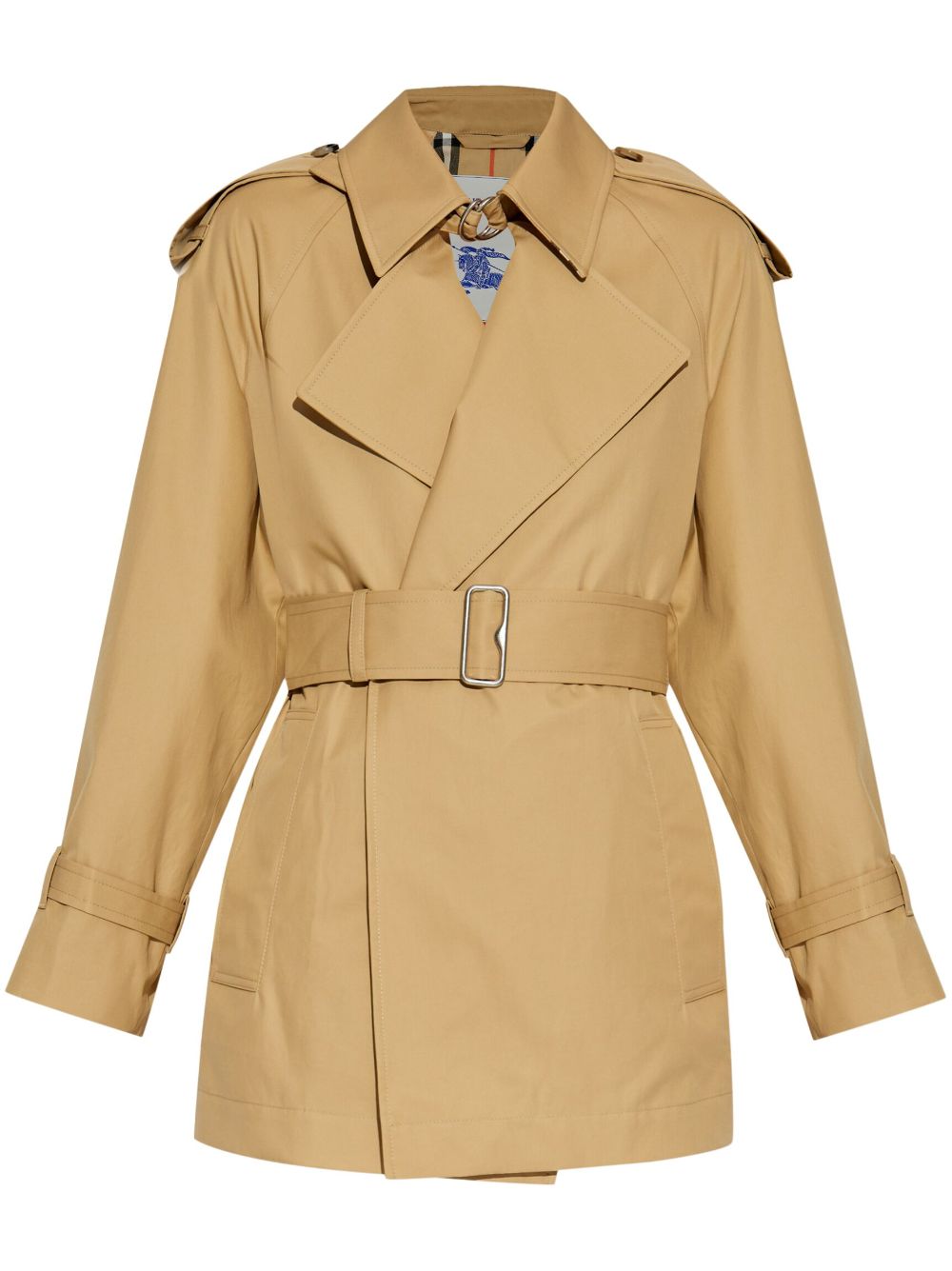 【BURBERRY】Short Cotton Trench Coat ベージュ［8095508A3743］