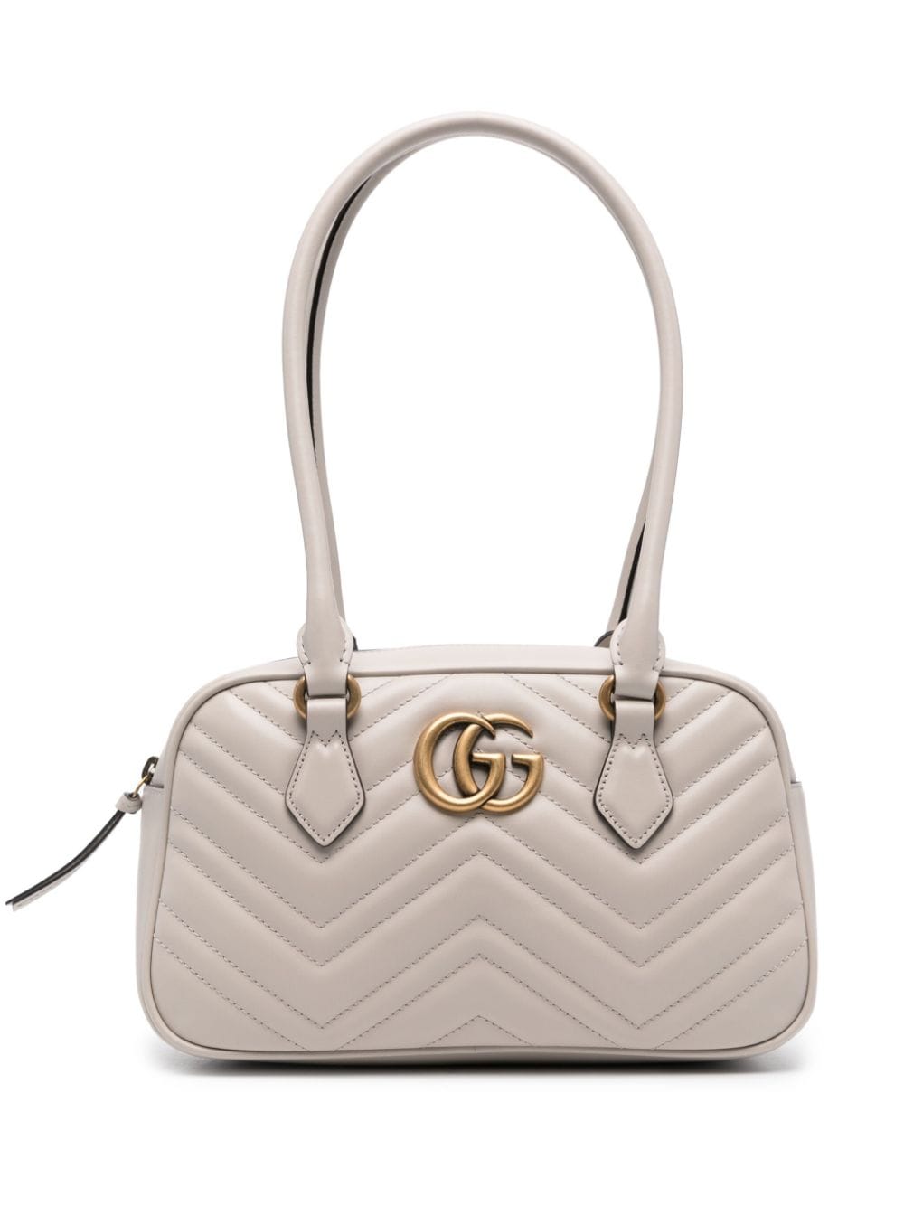【GUCCI】GGマーモント スモール トップハンドルバッグ ライトグレー［795199AABZB1712］