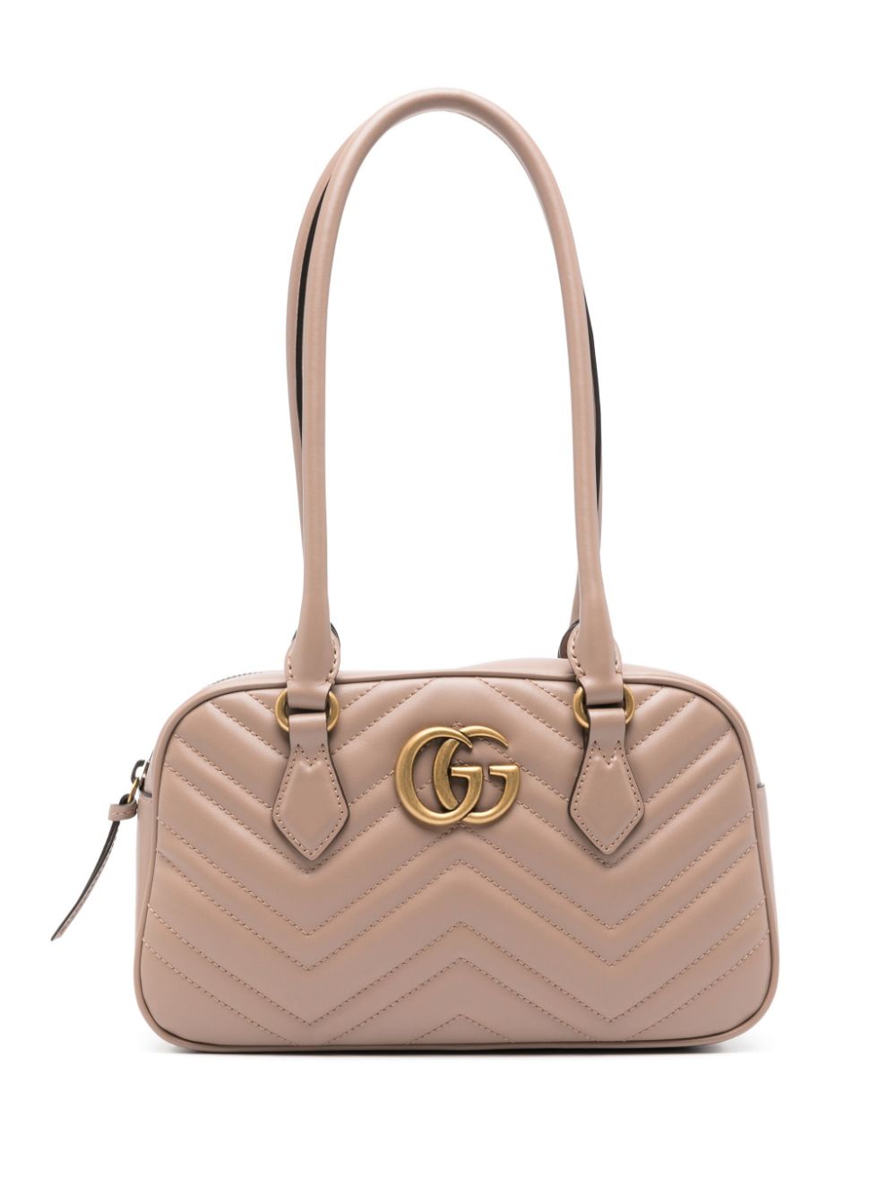 【GUCCI】GGマーモント スモール トップハンドルバッグ ピンクベージュ［795199AABZB5729］