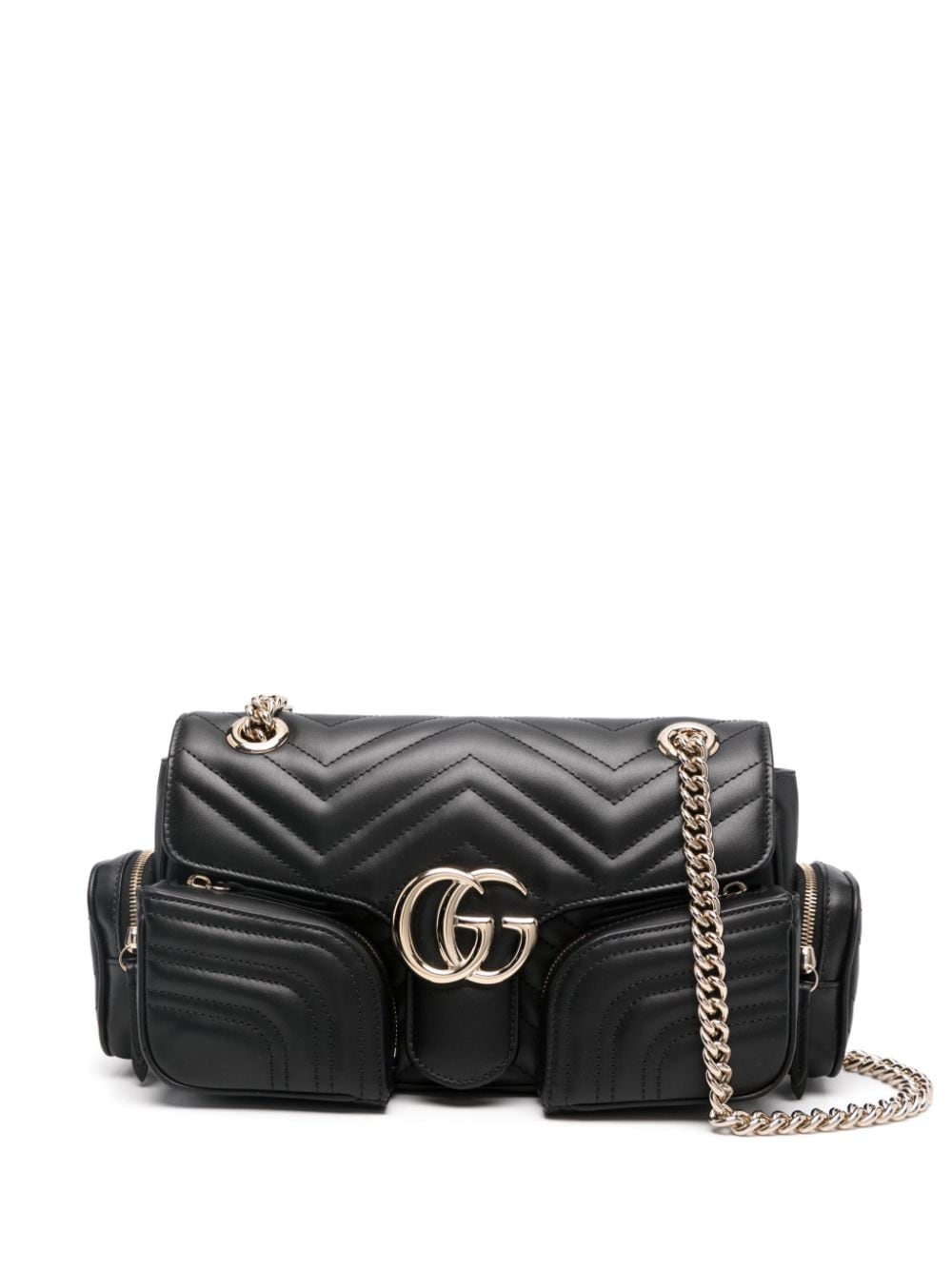 【GUCCI】GGマーモント マルチポケットバッグ ブラック［795228AADPJ1000］