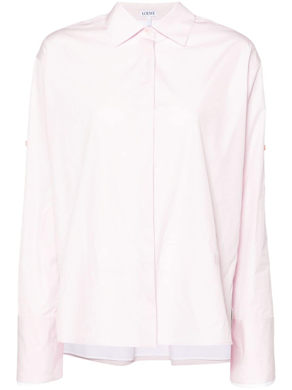 【LOEWE】Turn-Up Shirt Light Pink［S359Y05XBY3864］