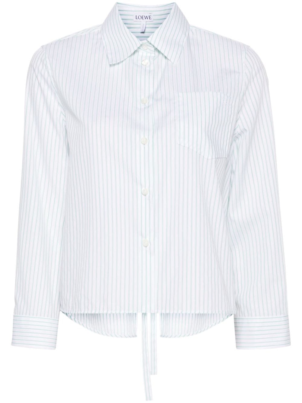 【LOEWE】Cotton Shirt Green［S359Y05XCB4102］