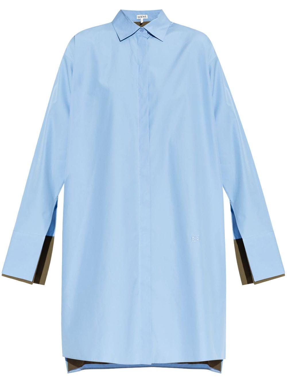 【LOEWE】Cotton Chemisier Dress Light Blue［S359Y09XED5690］