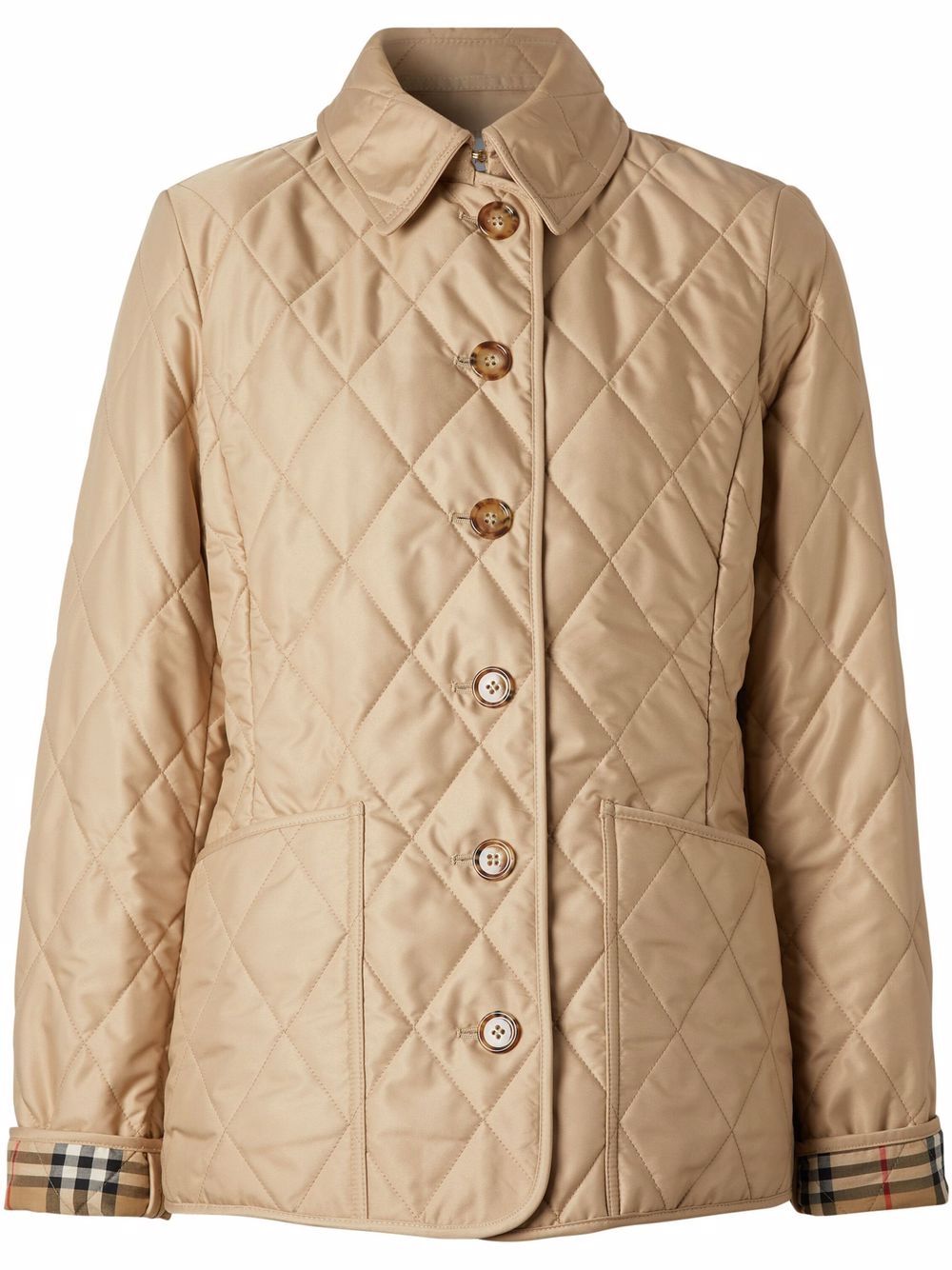 【BURBERRY】ダイヤモンドキルティング ジャケット ベージュ［8049868A4170］