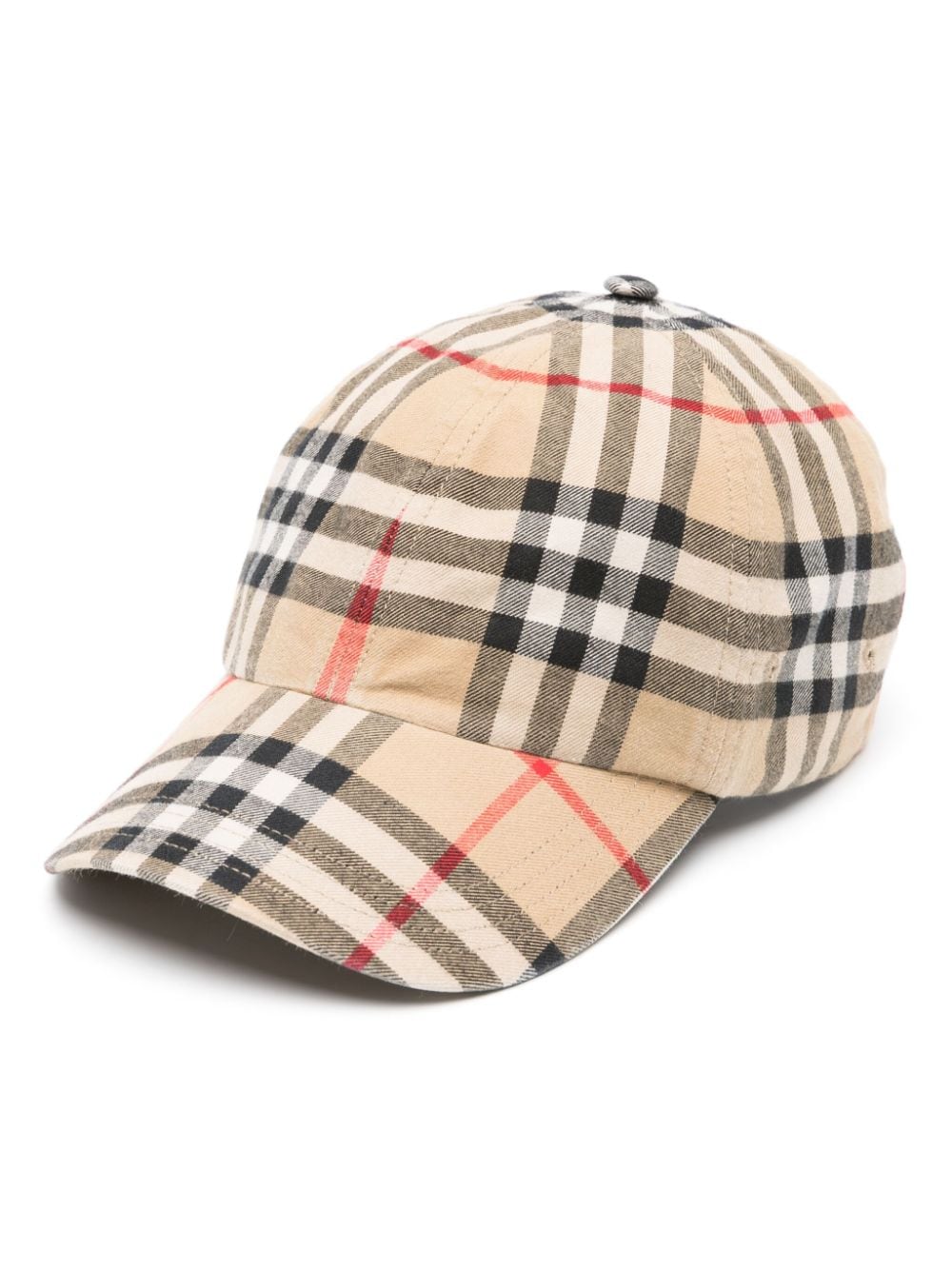 【BURBERRY】チェックモチーフ ベースボールキャップ ベージュ［8075641DA7026］