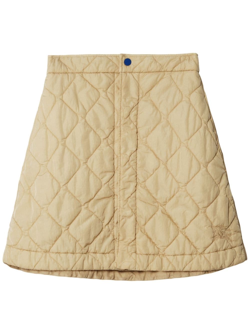 【BURBERRY】ダイヤモンドキルティング ナイロンAラインスカート アーモンドベージュ［8081126B7348］