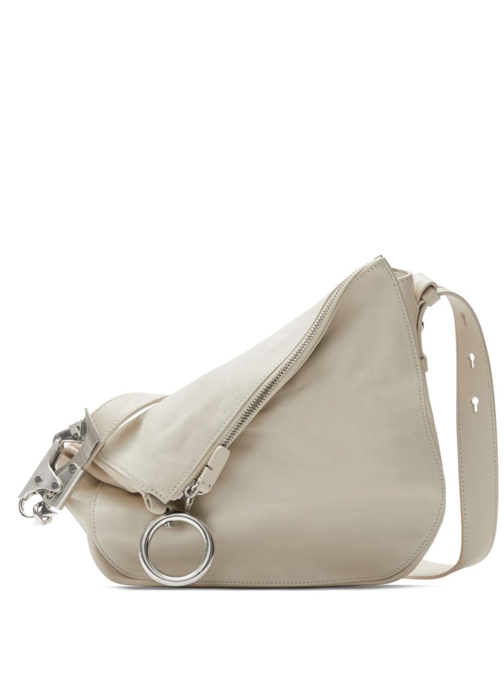 【BURBERRY】Knight Small Leather Shoulder Bag ホワイト［8081676B7348］