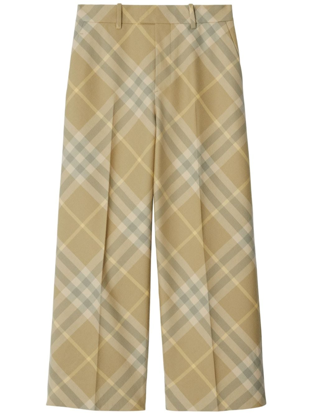【BURBERRY】チェックウールトラウザーズ ベージュ[8082605B8686]