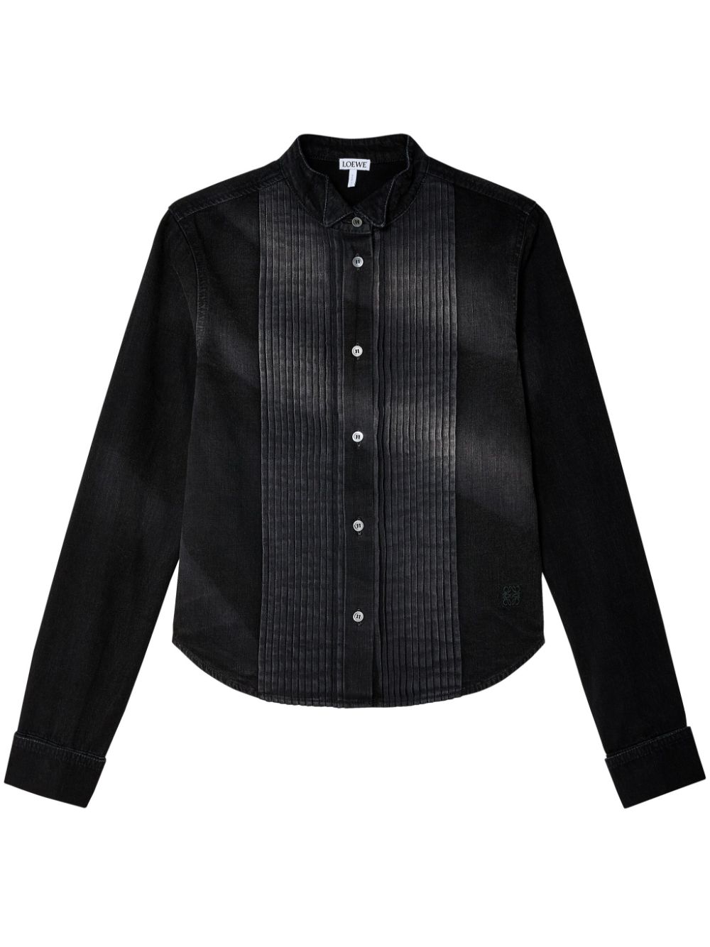 【LOEWE】Pleated Shirt Black［S540Y1DX028946］