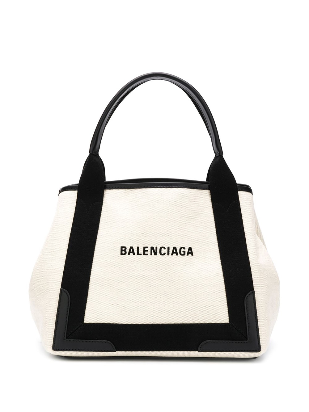 【BALENCIAGA】Navy Cabas Small トートバッグ ベージュ［3399332HH3N9260］
