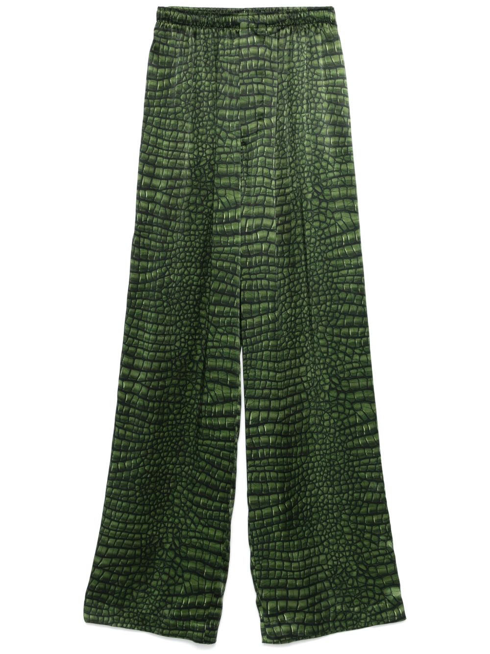 【BALENCIAGA】Pyjama Printed Trousers グリーン［681822TRLC73001］