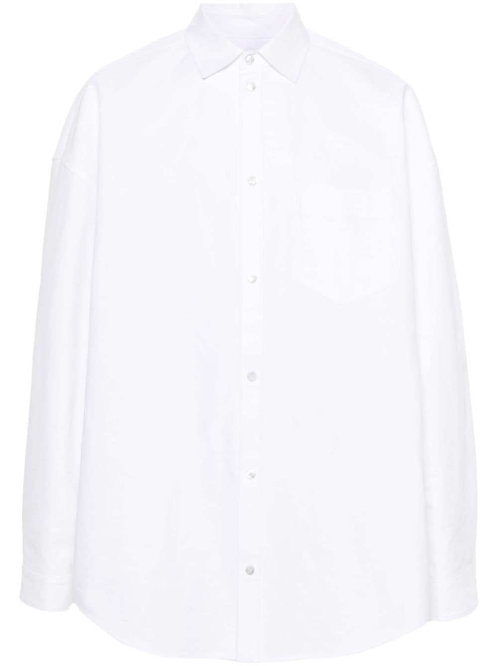 【BALENCIAGA】アウターウェア シャツ ラージフィット コットンポプリン ホワイト［794462TQM309140］