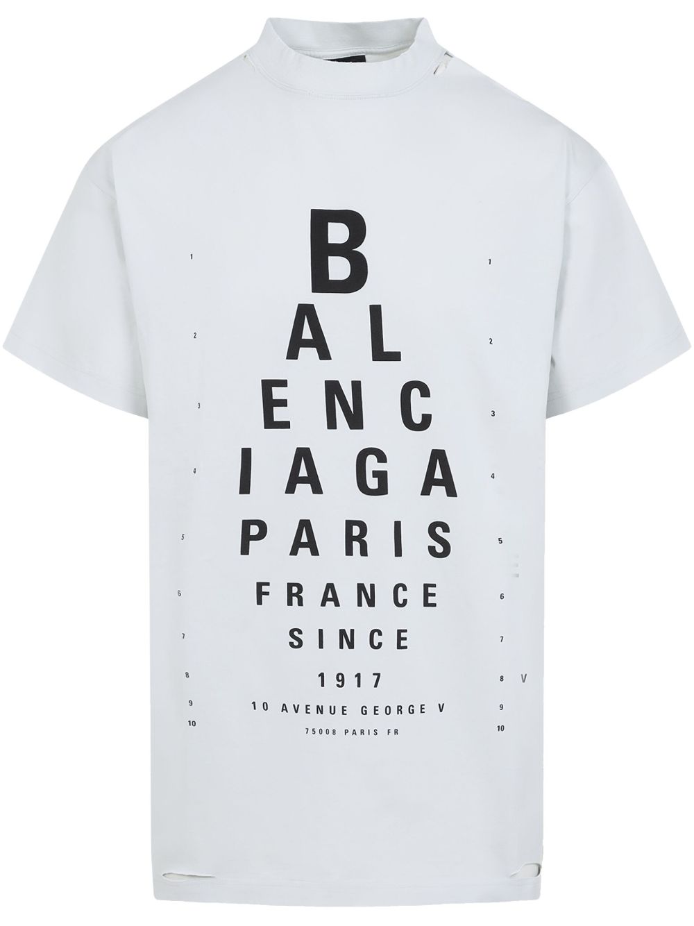 【BALENCIAGA】Optical オーバーサイズ Tシャツ ホワイト［811688TRVU69081］