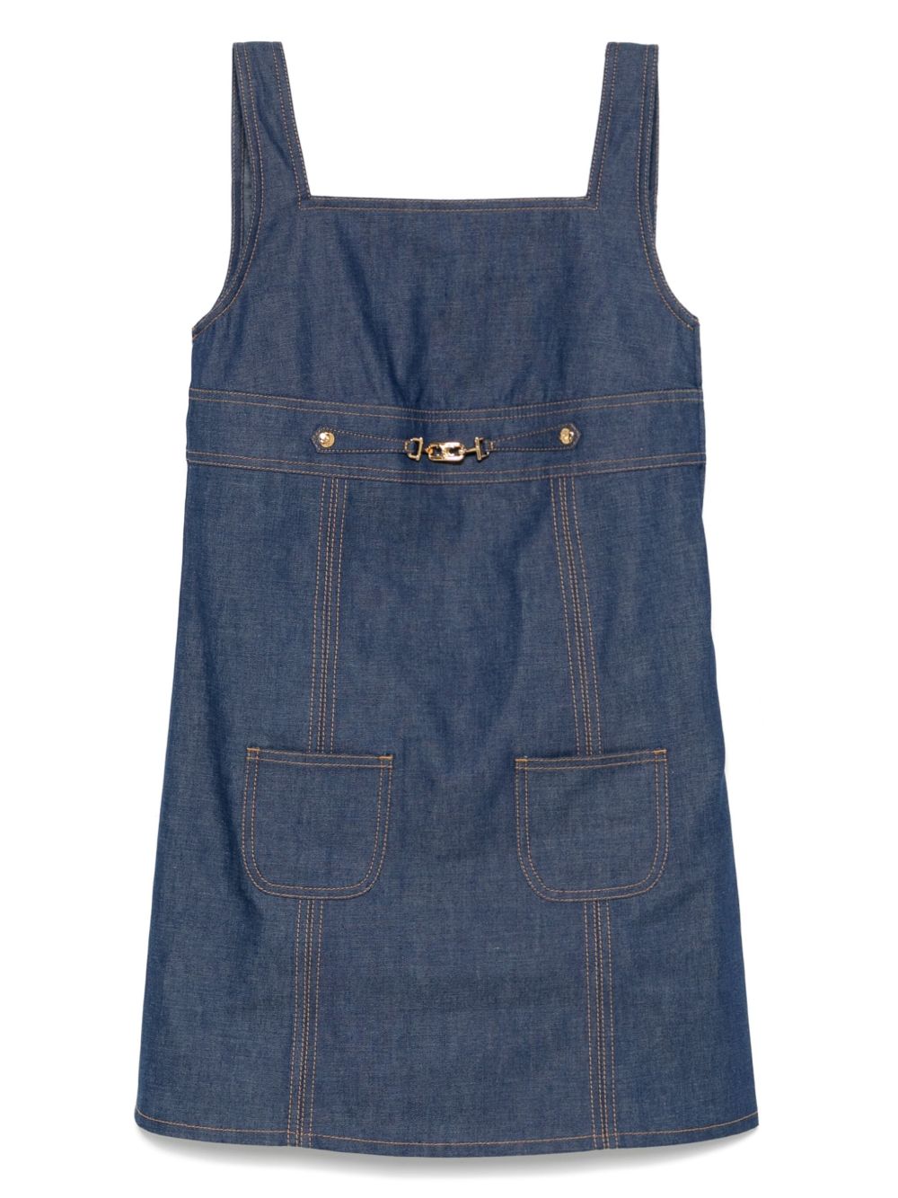 【CELINE】TRIOMPHE MINI DRESS デニムワンピース［RR06R084207IA］