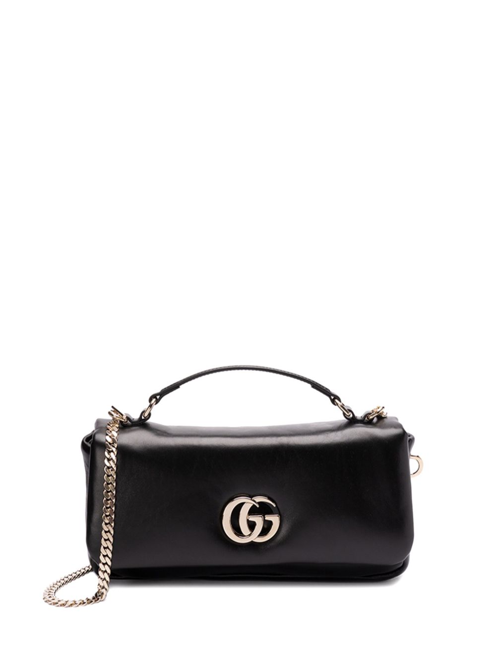 【GUCCI】GGミラノ スモール トップハンドルバッグ ブラックパフィレザー［806016AAD5X1000］