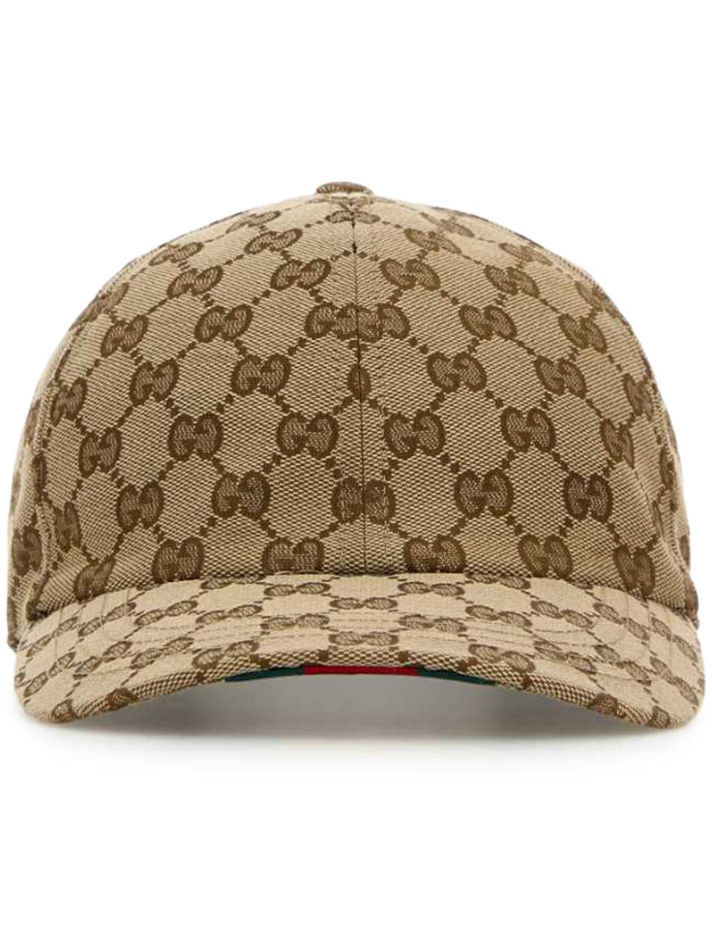 【GUCCI】GG Canvas Baseball Hat Camel & Dark Brown［8078344HBA89766］