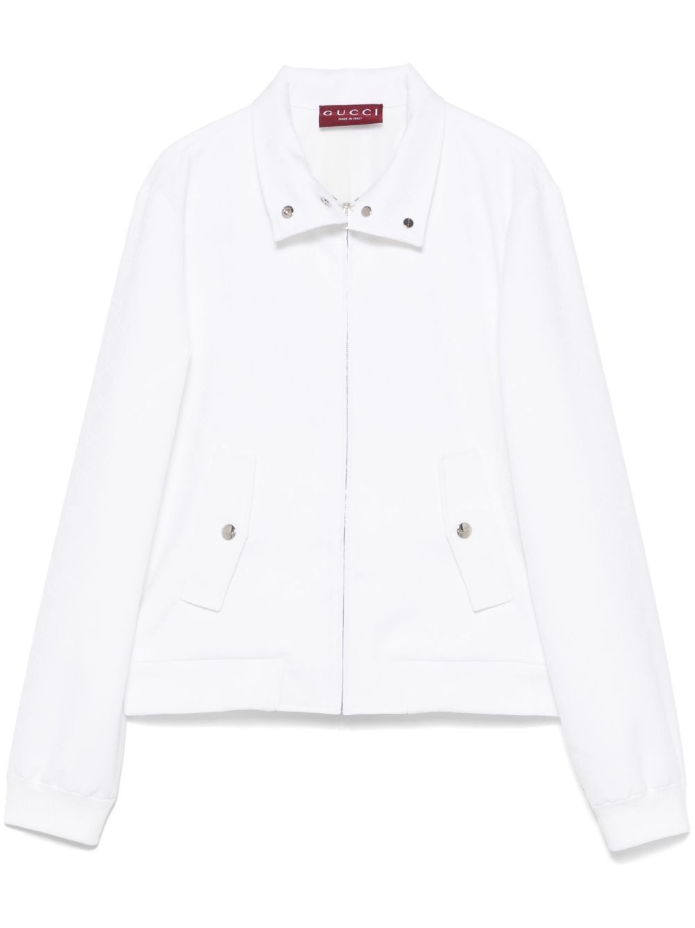 【GUCCI】GGジャカード ジップジャケット ホワイト［810514XJGY19000］