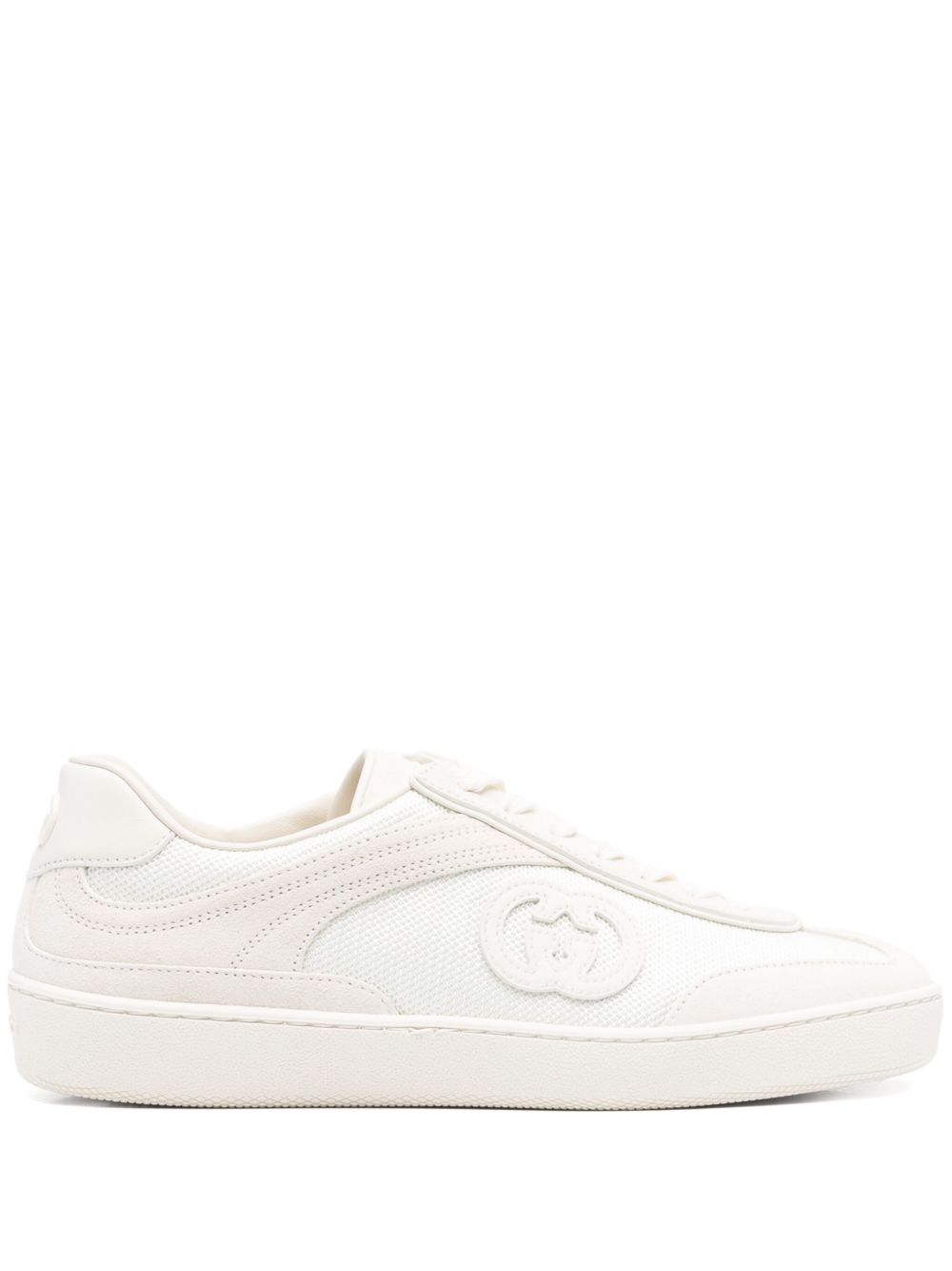 【GUCCI】G75 ウィメンズ スニーカー ホワイトスエード［812656AADM09110］