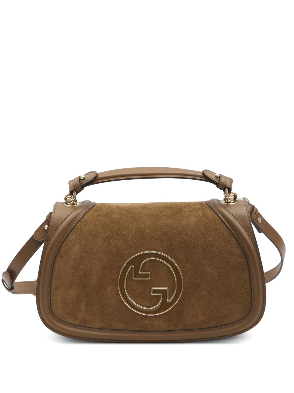【GUCCI】Blondie ミディアム ショルダーバッグ ブラウンスエード［815715CAAAU2808］