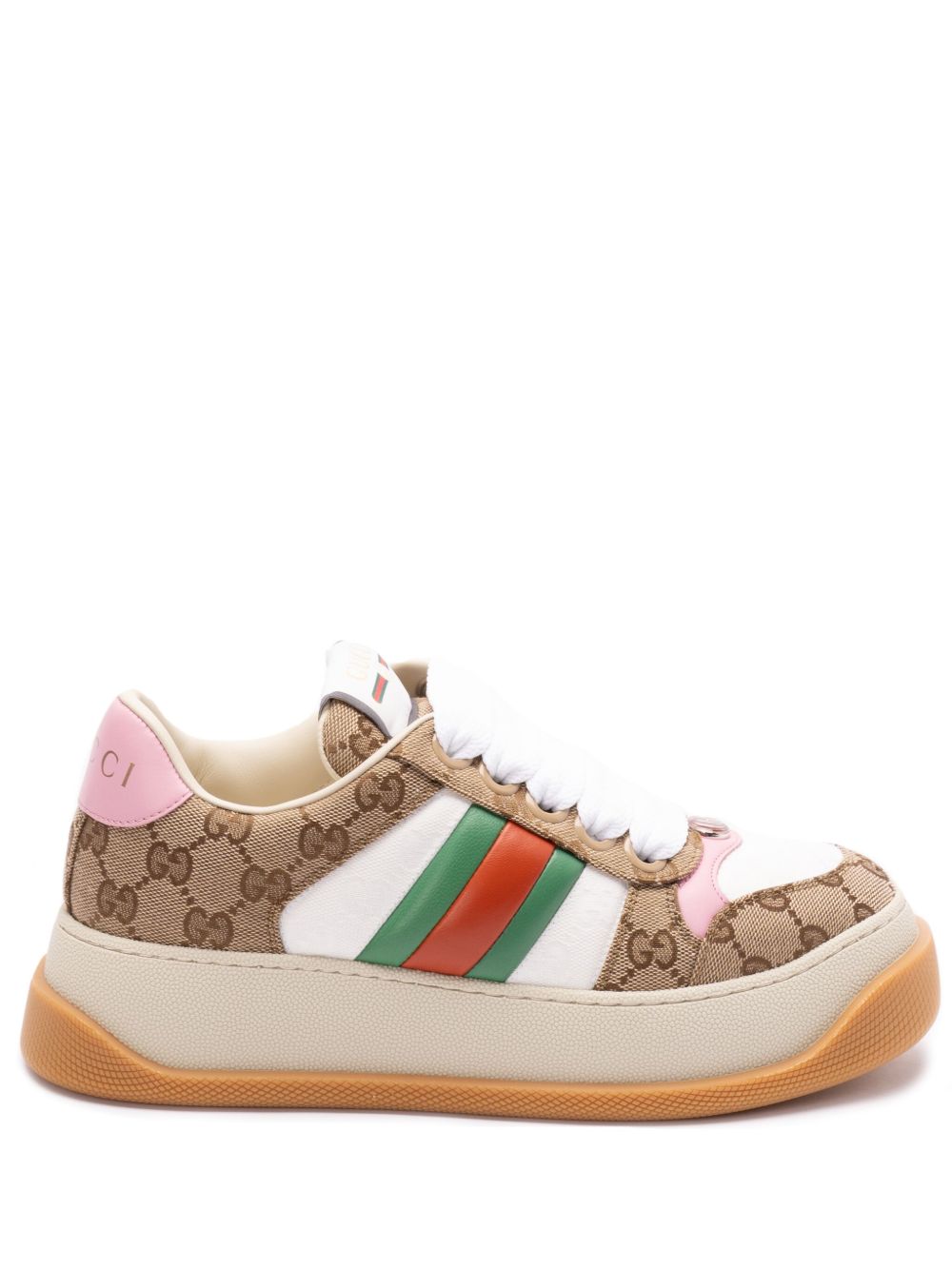 【GUCCI】Screener スニーカー ホワイト×グリーン［817287FAD7O9751］
