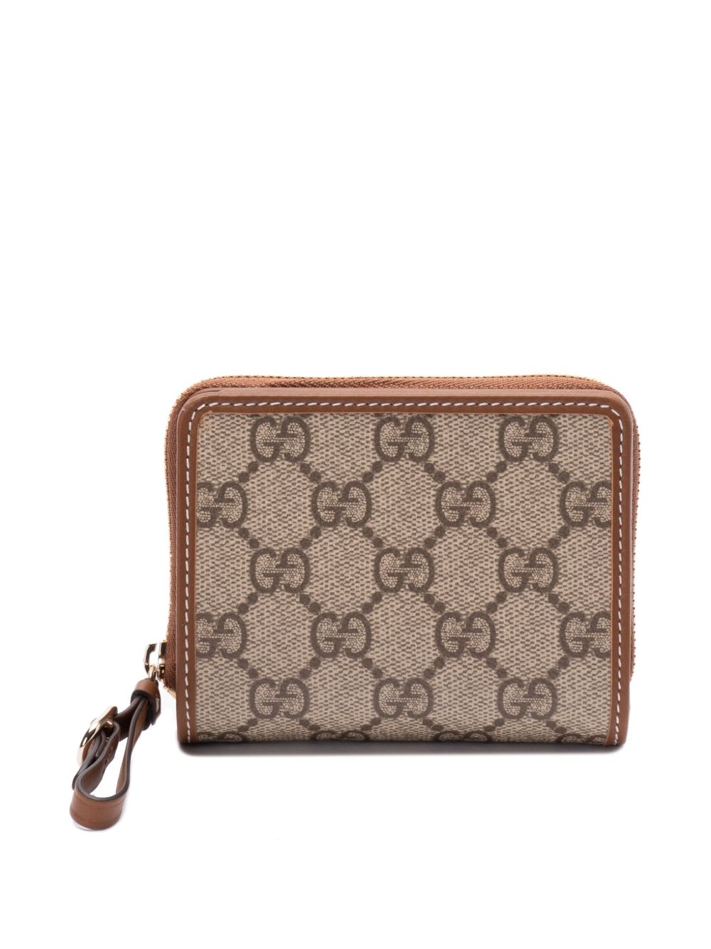 【GUCCI】GG Emblem Zip Mini Wallet Beige & Dark Brown［819131FAD6L9758］