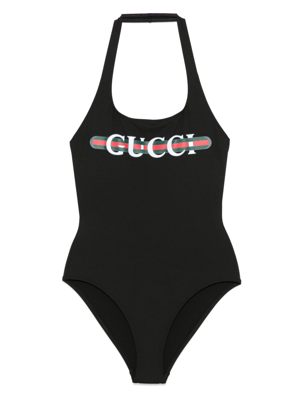 【GUCCI】スパークリングジャージー プリント ワンピース水着 ブラック［820749XHAKC1152］