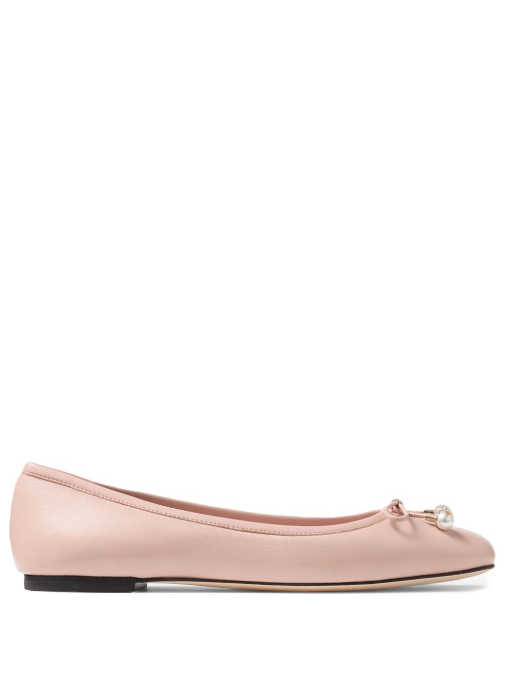 【JIMMY CHOO】Elme バレリーナフラット パウダー［ELMEFLATNAPMACARON］