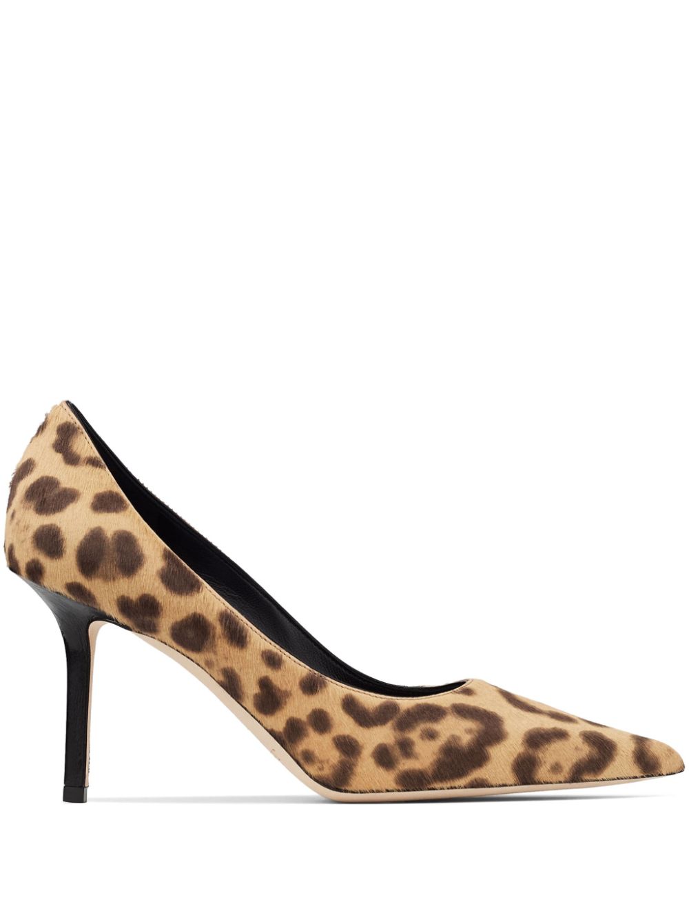 【JIMMY CHOO】Love 85 Leopard Print Pony Pumps［LOVE85LOPNATURAL］