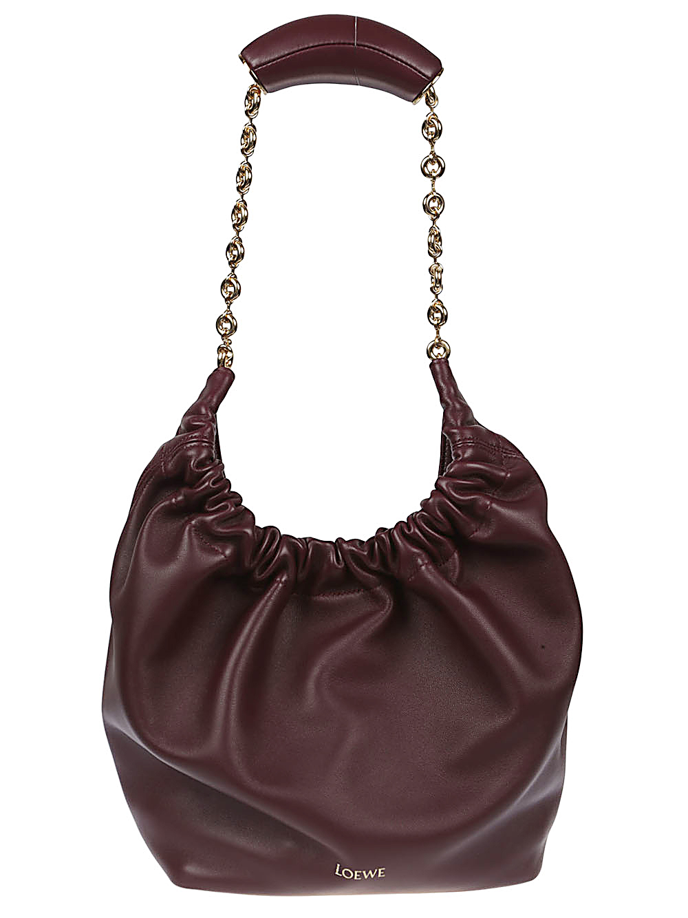 【LOEWE】Small Squeeze Bag in Mellow Nappa Lambskin ダークバーガンディ［A914NCHX017240］
