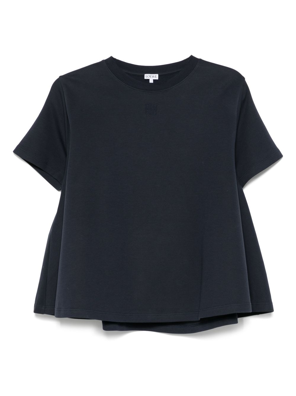 【LOEWE】アナグラム トラペーズ コットンTシャツ ネイビーブルー［S540Y22X715190］