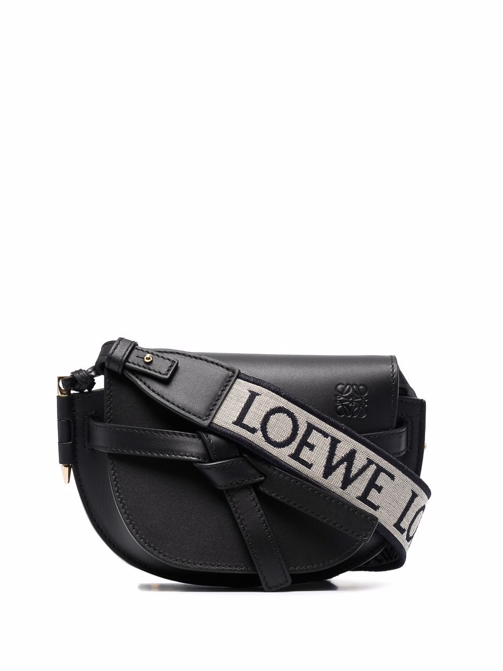 【LOEWE】Gate Dual Mini Leather Crossbody Bag Black［A650N46X131100］