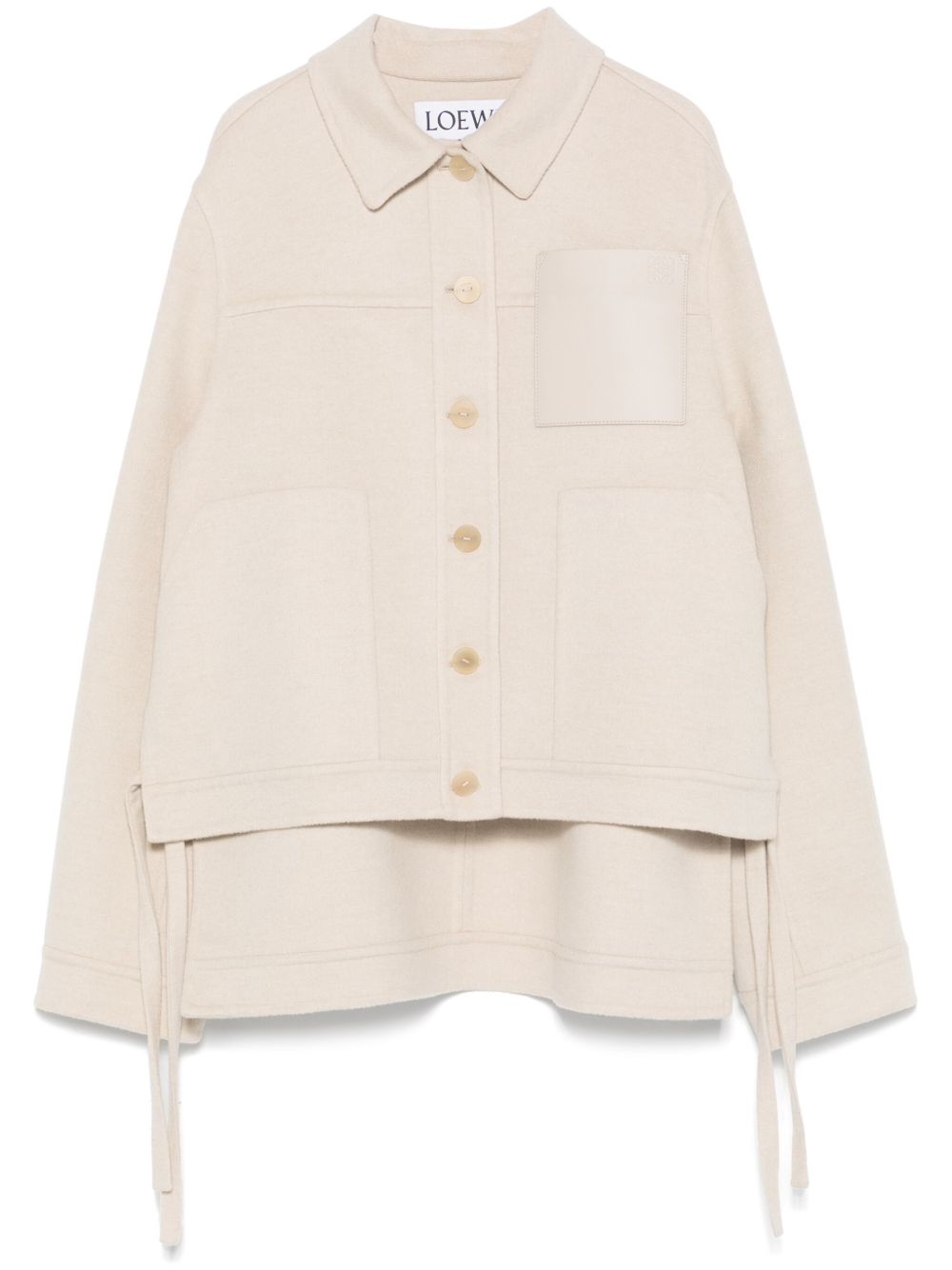【LOEWE】Wool & Cashmere Workwear Jacket Beige［S359Y02XAB2863］