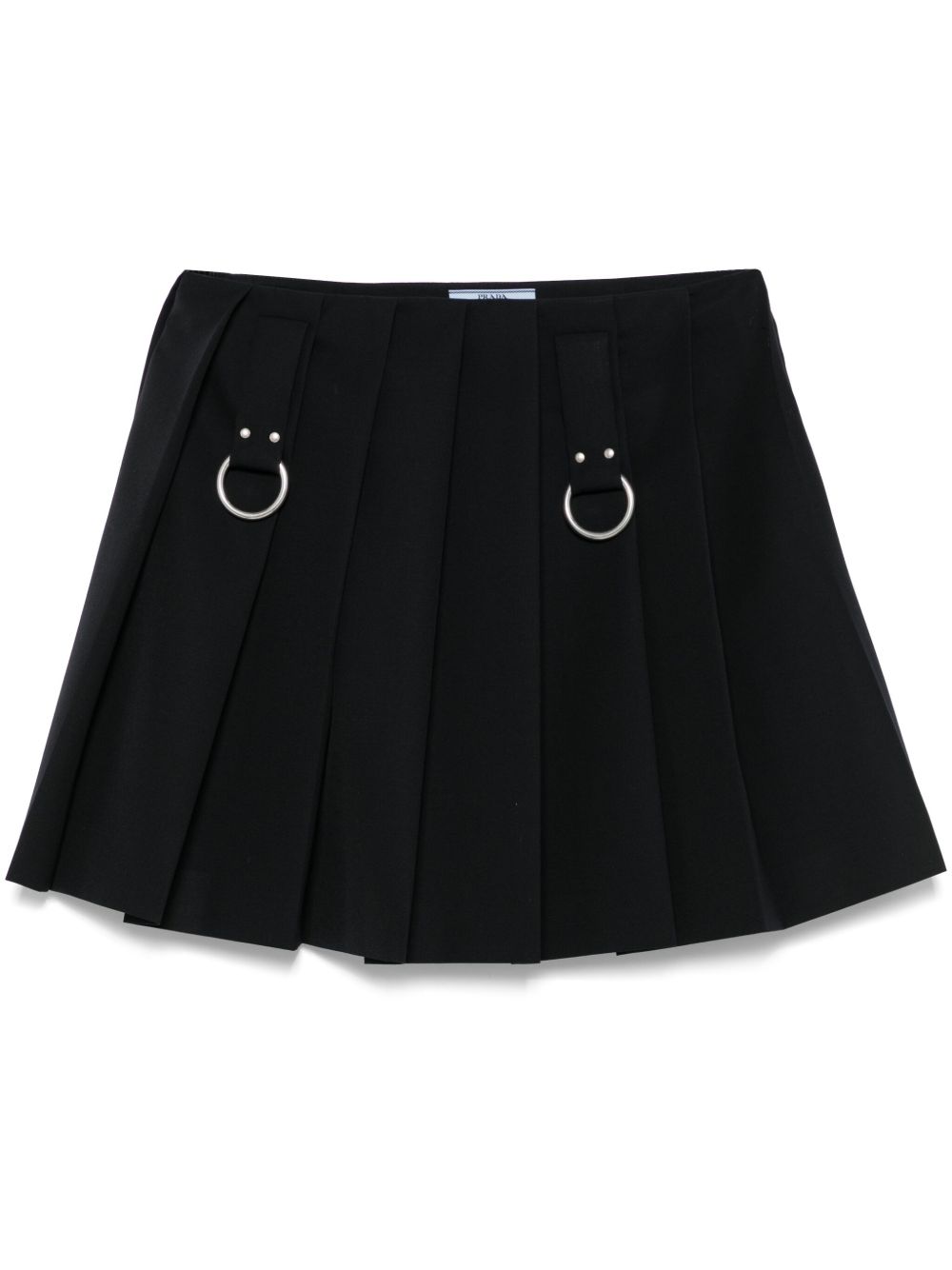 【PRADA】プリーツ ミニスカート ミッドナイトブルー［P185Y108NF0008］