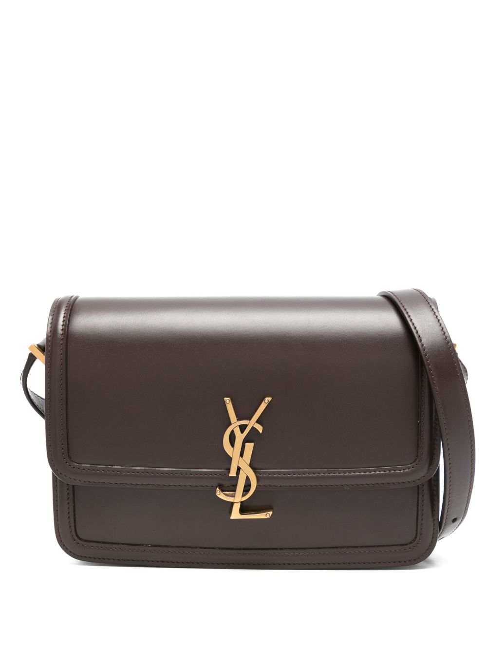 【SAINT LAURENT】SAC DE JOUR スモール ソフトカーフレザー ハンドバッグ ブラウン［717447DTI0W2877］